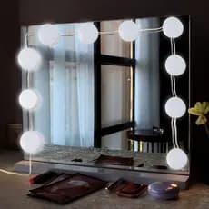 JS 10 Lampadas de Camarim Luz Led Studio de Maquiagem para Espelhos