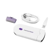 JS Mini Depilador Elétrico Facial e Corporal Recarregável – Removedor de Pelos Indolor com Luz Touch