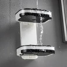 JS Porta Sabonete Dispenser Saboneteira Parede Dupla Adesivo