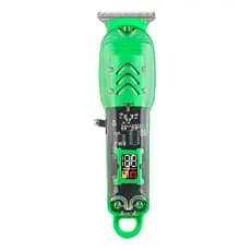 JS Máquina de Cortar Cabelo Profissional Acabamento Aparador Verde