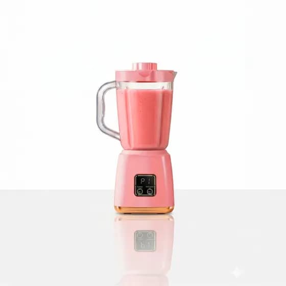 JS Mini Liquidificador Compacto Portátil Mixer Recarregável Cor:Rosa