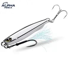 Isca Artificial Slow Jig 10g Metal Prateado Jumping Jig Pesca Mar e Rio