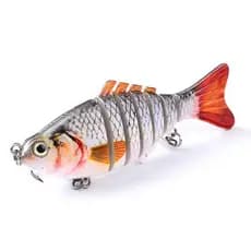 Isca Biônica De Plástico Resistente 15.5g multi-section Peixe 7-10cm Iscas Artificial