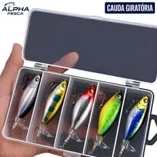 Isca artificial com cauda giratória hélice para pesca iscas 9,5cm 11g