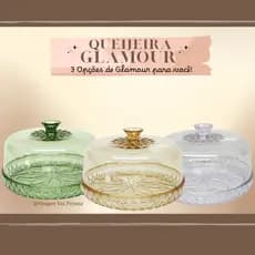 Queijeira de Plástico Cristal Glamour - PLASÚTIL