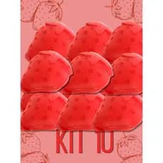 Kit 10 unidades porta mix morango - Qualidade Plasútil