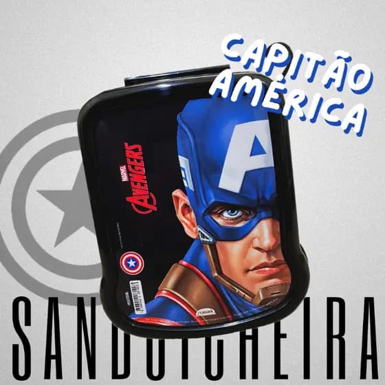 Sanduicheira modelo CAPITÃO AMÉRICA - Qualidade Plasútil
