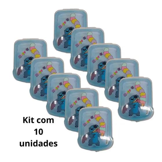 kit com 10 unidades de sanduicheira do Stitch - qualidade Plasútil
