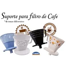 Coador Suporte para Filtro de Café 103 - Plasútil - 4 Temas Diferentes