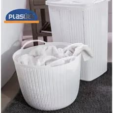Cesta Redonda Trama com alças reforçadas de 25,5 L - qualidade Plasútil cor: