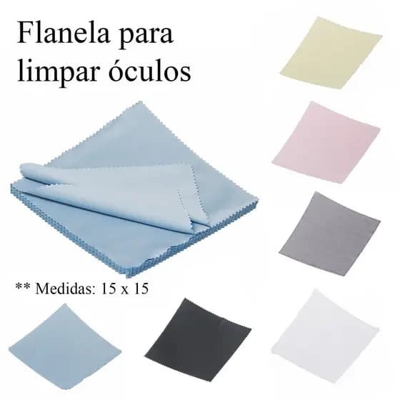 KIT 12 Flanela De Microfibra Para Limpar Óculos - 12 unid - Várias Cores