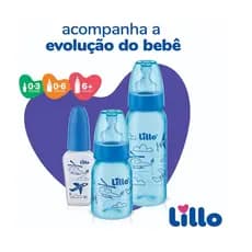 Kit Mamadeiras 3 unidades Azul Lillo