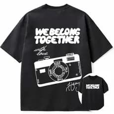 Camiseta Oversized ou Básica Harry Styles World Tour Together, Together Novo Album Kiss All The Time Pop Turnê Mundial