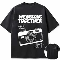 Camiseta Oversized ou Básica Harry Styles World Tour Together, Together Novo Album Kiss All The Time Disco Turnê