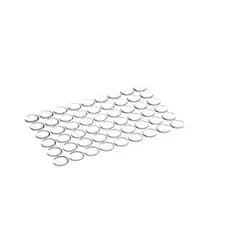 Batente Gota silicone 10mm Transparente para porta multiuso - 100 Peças