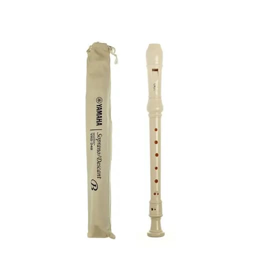 Flauta Doce Soprano Yamaha YRS24BBR Barroca em Dó com Bag