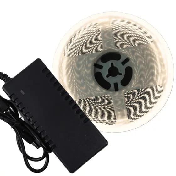 Kit Fita Led Neutro 4k 624 Leds/M 12v Ip20 36w/M 5m + Fonte