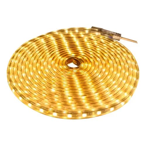 Mangueira Fita Led Chata 5050 30m Branco Quente 6mm 1 Branco-quente 127V