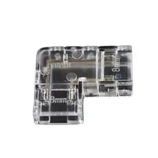 Kit 2 Emenda Curva 90° Transparente p/ Fita LED COB / 8mm