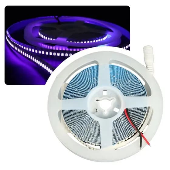 KIT 8 FITA LED ROXO 3528 IP20 240LED/M 18W/M 5M 12V P4