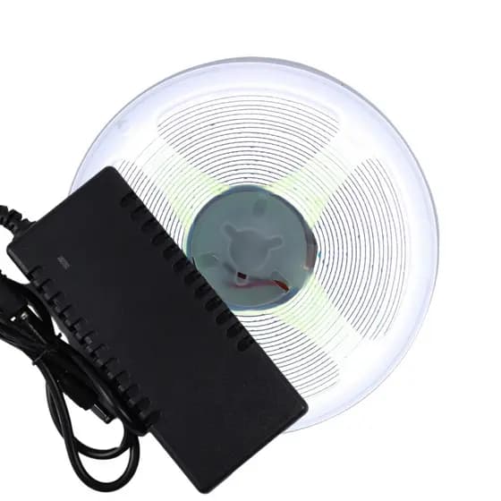KIT Fita Led Frio 6k Cob 3528 480 Leds/M Ip20 50W 5M+Fonte