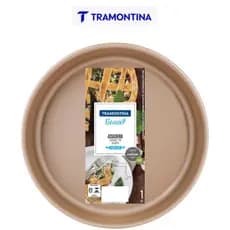 Assadeira Brasil Redonda Bolo Torta 24cm Starflon Max Vermelha Alumínio Antiaderente Tramontina