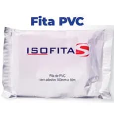 Fita pvc branca 100mm x 10m sem adesivo para ar condicionado