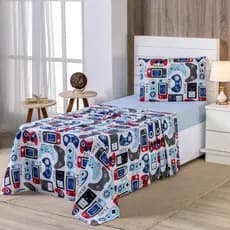 Jogo De Cama Infantil 3 Peças 100% Algodão