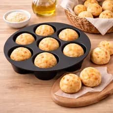 Forma Silicone 20cm Cupcakes Muffin Bolo  Pão de Queijo