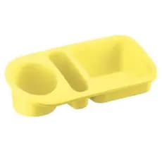 Organizador De Pia Plus Suporte Porta Detergente Esponja Bucha Sabão Cozinha Bancada UZ322 - Amarelo