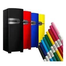 Adesivo Vinílico Autocolante Envelopar Móveis Geladeira Fogão Eletrodomésticos Envelopamento 1mx50cm