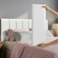 Cabeceira Cama Box Queen Modular Estofada Autocolante 50x20 Kit Placas Painel Quarto