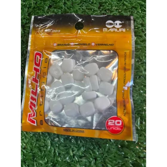 Milho Branco Silicone Maruri 20 unidades+ FURADINHA SABOR MILHO