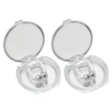 Kit com 2 Aparelho Clipe Nasal Anti Ronco Magnético Apnéia com Estojo