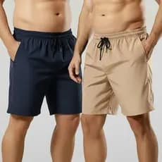kit  2 Bermuda masculina  roupa Short  preto  academia masculino tactel elastano calção Dry fit
