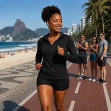 Jaqueta Feminina Dry Fit com Proteção UV50+ para Academia