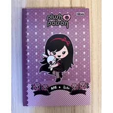 Caderno Plush Poison - nostálgico - vintage- Caderno antigo e raro para colecionadores - 1 matéria pequeno