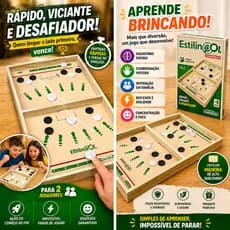 Estilingol Jogo Chute Certo Brinquedos Educativos Tabuleiro