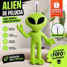 Et Alienígena pelucia Alien Decoração Caminhão Br Extraterrestre Alienígena Carro Parabrisa