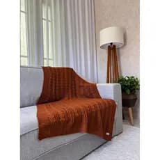Peseira Manta Trança Tricot Sofá 150x90cm Madrid