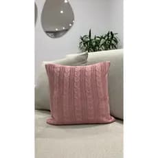 Capa De Almofada Tricot 45x45 Decorativa Sofa Trico Madrid