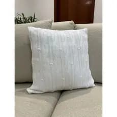 Capa De Almofada Trançada Decorativa Tricot 45x45 Sofa Cama