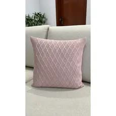 Capa De Almofada Tricot 45x45 Decorativa Sofa Trico Veneza