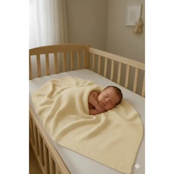 Manta Cobertor Tricot Links Saída Maternidade Berço Bebê Recém Nascido
