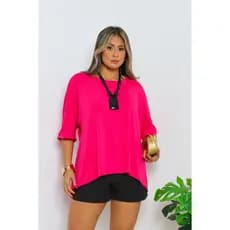 Blusa Feminina Oversized Básica Premium – Conforto e Estilo no Dia a Dia!