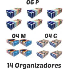 KIT COLMEIA ORGANIZADORA " 06 P + 04 M + 04 G"  - Comprei Organizei!