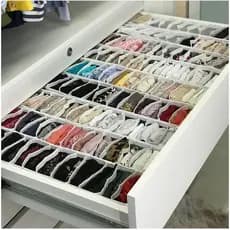 Colmeia Organizadora divisórias Branco "PP - P - M - G " - PROMOÇÃO - Organizador de Guarda Roupas - Comprei Organizei!