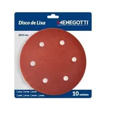 Kit 10 Disco Lixa 225mm Lixadeira Elétrica - Menegotti