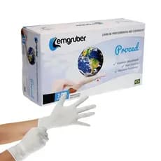 3 X Caixas Luva Latex Branca Lemgruber C Talco - Caixa 100un  - G 1/2/3 Caixas