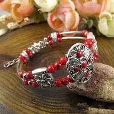 Bracelete ou Pulseira  Liga De Zinco Modelo Nepal Vintage